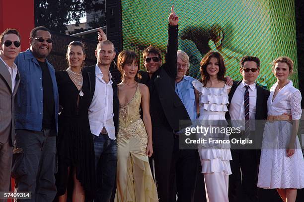 Actor Tom Cruise attends MTV TRL to promote 'Mission: Impossible III' at Piazza del Popolo on April 24, 2006 in Rome, Italy.