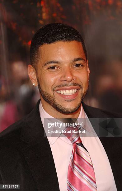 Actor Wilson Cruz arrives for the 10th Anniversary of "Rent" at the Nederlander Theater on April 24, 2006 in New York City.