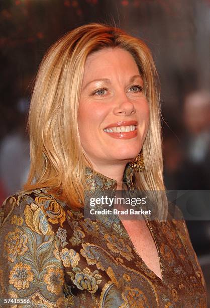 Actress Marin Mazzie arrives for the 10th Anniversary of "Rent" at the Nederlander Theater on April 24, 2006 in New York City.