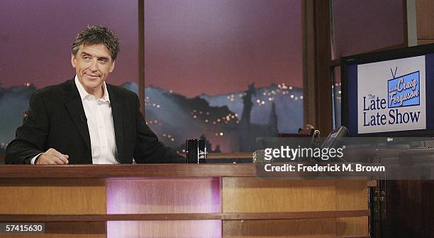 Host Craig Ferguson speaks during a segment of The Late Late Show With Craig Ferguson at CBS Television Studios on April 24, 2006 in Los Angeles,...
