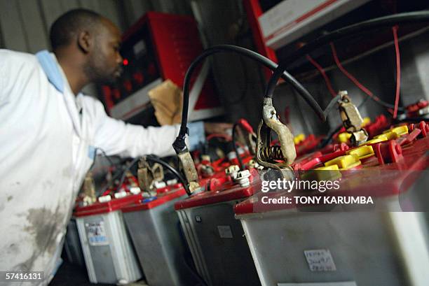 Second-hand batteries vendor collects 18 April 2006 used cells for export to Chinese and Indian car battery manufacturers, which extract lead...