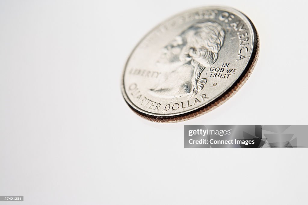 Quarter dollar coin