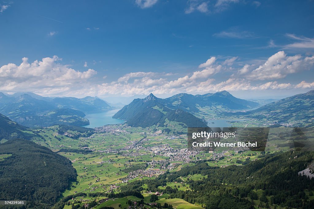 City of Schwyz - Mountain Landscape