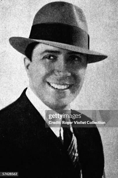 Portrait of Carlos Gardel , author and singer of Argentine tango, French origin.