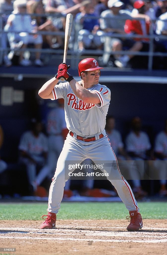 Scott Rolen of the Philadelphia Phillies gets ready at bat during the ...