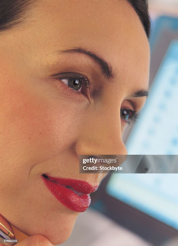 Close-up of a woman's face