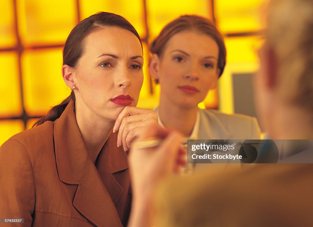 Businesswomen having in a meeting