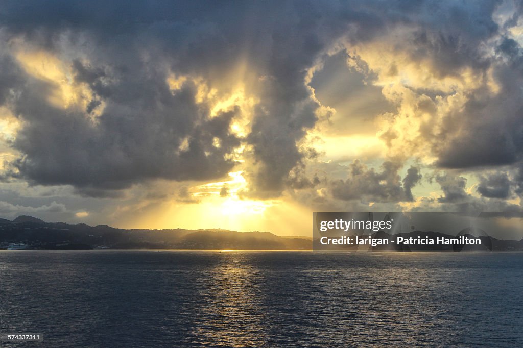 Sunrise over Grenada, Caribbean