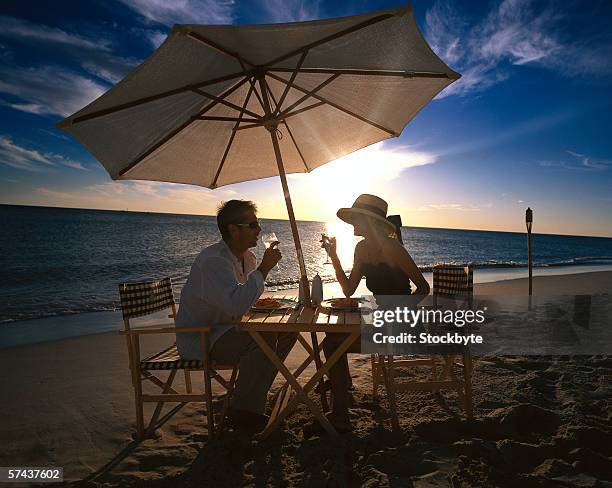 Beach Rode Side Profile 59 Two Silhouettes Side Profile Stock Photos, High-Res Pictures, and ...