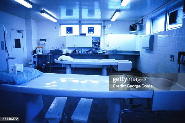 interior of an operating room in a hospital - autopsie stock-fotos und bilder