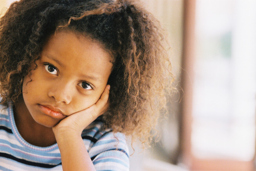 Supporting Face Portrait Of A Young Girl Supporting Her Face With Her Hand High-Res ...