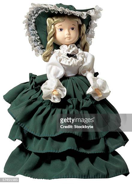 female doll in a gown - victorian gown fotografías e imágenes de stock