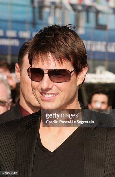 American actor Tom Cruise arrives for the "Mission Impossible III" French premiere April 26, 2006 in La Defense, outside Paris, France.