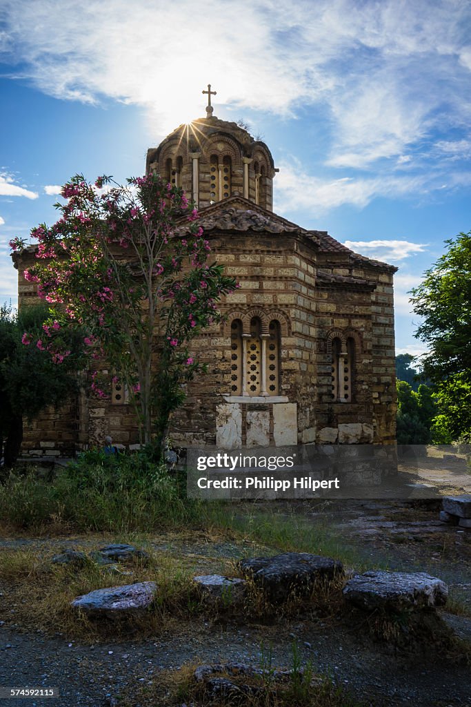 Ancient church in Athens Greece