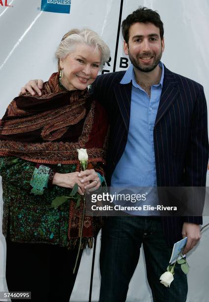 Actress Ellen Burstyn and director Seth Grossman attend the premiere of "The Elephant King" during the 5th Annual Tribeca Film Festival April 26,...