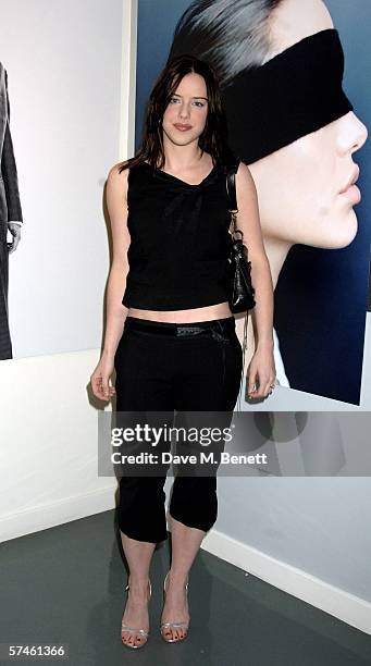 Michelle Ryan attends the private view for 'Look At Me - A Retrospective', a new photographic exhibition by celebrity portrait photographer Lorenzo...