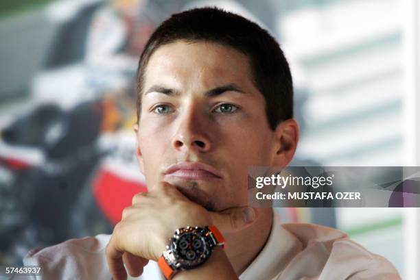 Repsol Honda MotoGP rider Nicky Hayden of the US attends a press conference in Istanbul, 27 April 2006. MotoGP's Turkish Grand Prix will take place...