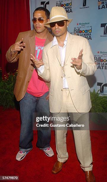 Chencho and Boy Wonder arrives for the 2006 Billboard Latin Music Awards at the Seminole Hard Rock Hotel & Casino on April 27, 2006 in Hollywood,...
