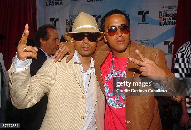 Chencho and Boy Wonder arrives for the 2006 Billboard Latin Music Awards at the Seminole Hard Rock Hotel & Casino on April 27, 2006 in Hollywood,...