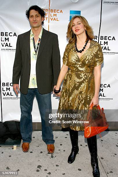 Director David Munro and producer Xandra Castleton arrive for the premiere of "Full Grown Men" at the 5th Annual TFF at Loews Village East on April...
