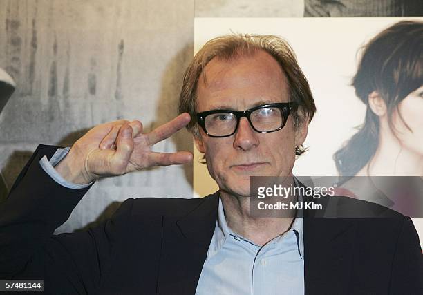 Actor Bill Nighy attends at the second private view for 'Look At Me - A Retrospective', a new photographic exhibition by celebrity portrait...