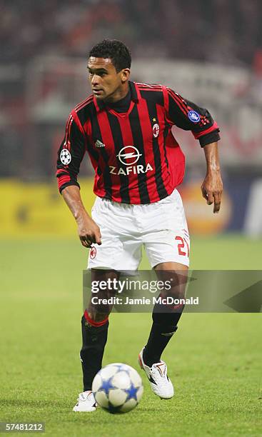 Serginho of Milan in action during the UEFA Champions League Semi-Final, first leg between AC Milan and Barcelona at the Guiseppe Meazza San Siro on...