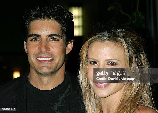 Actor Galen Gering and his wife Jenna attend NBC's "Days of Our Lives" and "Passions" pre-Emmy party at French 75 Bistro on April 27, 2006 in...
