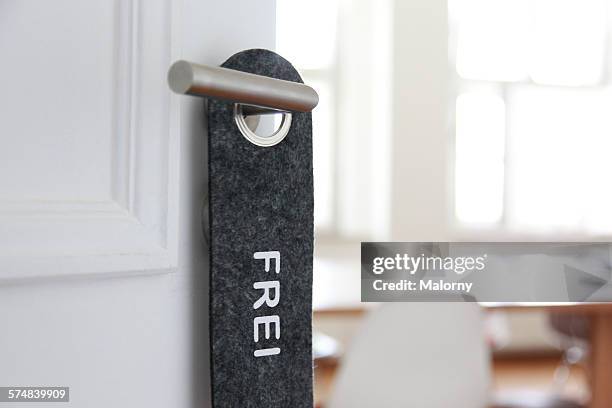 free conference room - vacant or engaged sign stock pictures, royalty-free photos & images