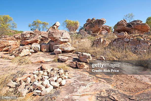 aboriginal initial grave site. - the kimberley stock pictures, royalty-free photos & images