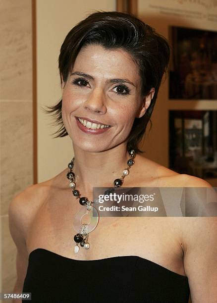 Franziska Schenk arrives at the Goldene Sportpyramide Awards April 28, 2006 in Berlin, Germany.