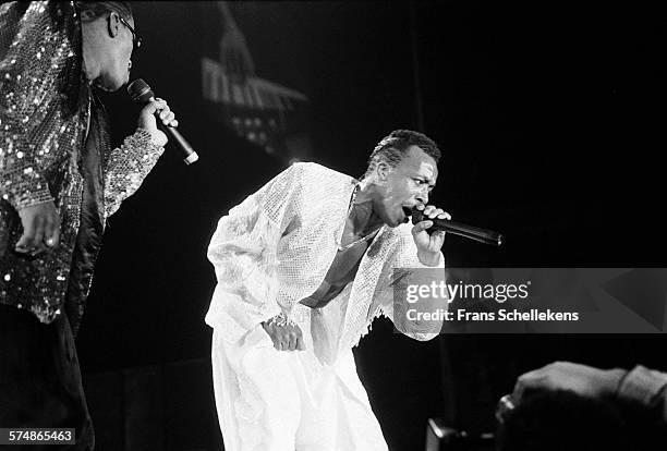 Hammer, vocal, performs on April 5th 1991 at Ahoy in Rotterdam, the Netherlands.