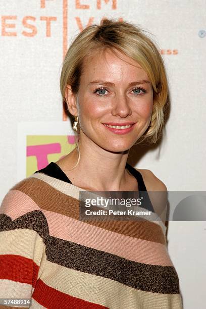 Actress Naomi Watts attends the Tropfest during the 5th Annual Tribeca Film Festival at the World Financial Center April 28, 2006 in New York City.