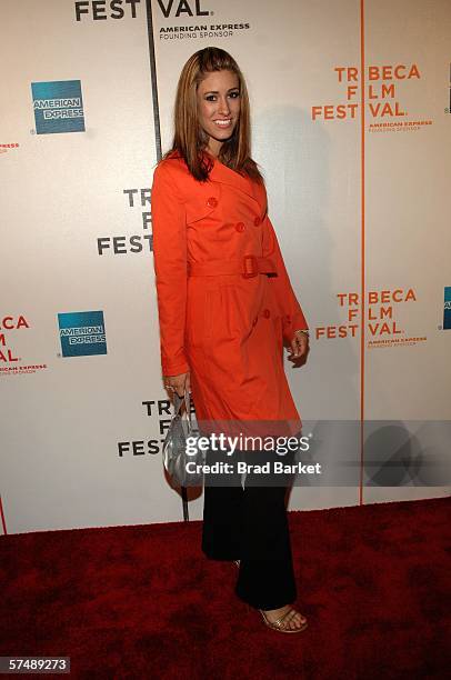 Actress Chelsea Crowe attends the premiere of "Journey To The End Of The Night" during the 5th Annual Tribeca Film Festival April 28, 2006 in New...