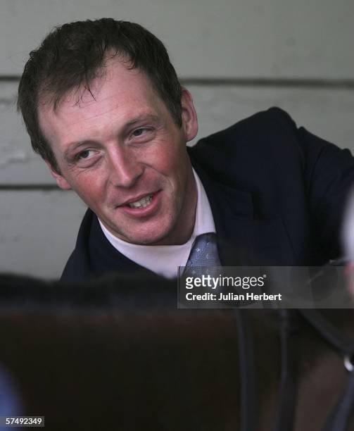 David Pipe who will take over running his retiring father Martin Pipe's stables at Sandown Park Racecourse on April 29, 2006 in Sandown, England.