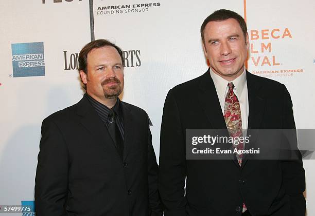 Director Todd Robinson and actor John Travolta attend the premiere of "Lonely Hearts" during the 5th Annual Tribeca Film Festival April 30, 2006 in...