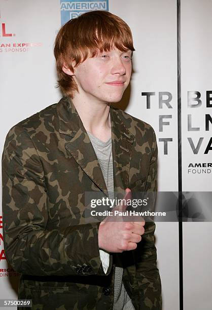 Actor Rupert Grint attends the premiere of "Driving Lessons" during the 5th Annual Tribeca Film Festival April 30, 2006 in New York City.