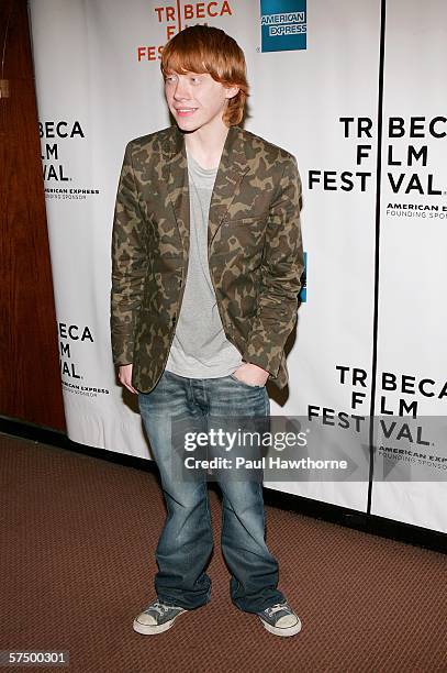 Actor Rupert Grint attends the premiere of "Driving Lessons" during the 5th Annual Tribeca Film Festival April 30, 2006 in New York City.