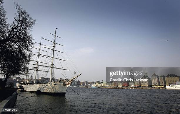 General view is seen of Stockholm waterfront on May 1, 2006 in Stockholm, Sweden.