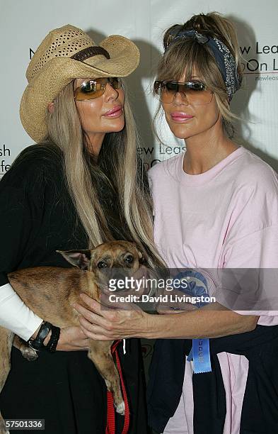 Shane and Sia Barbi attend New Leash On Life's 5th annual Nuts for Mutts dog show for mixed breeds at Pierce College's Shepard Stadium on April 30,...