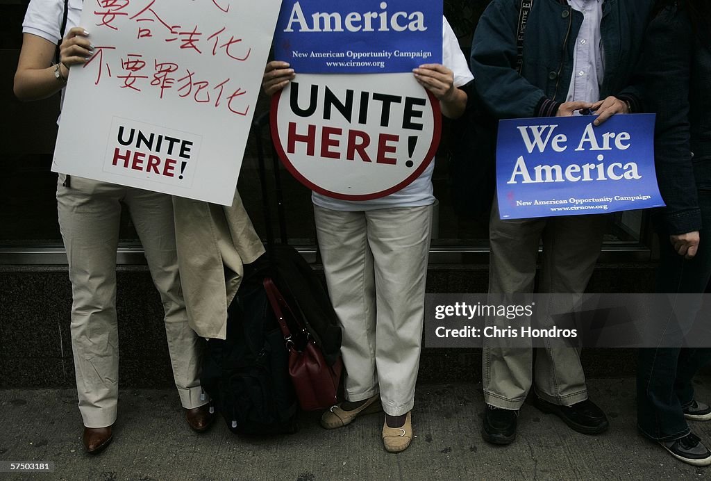 Immigrants Rally And Hold Boycotts Nationwide