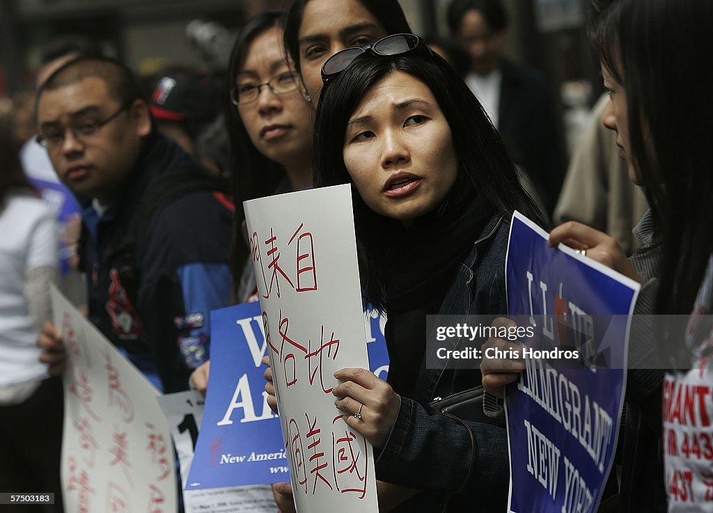 Immigrants Rally And Hold Boycotts Nationwide