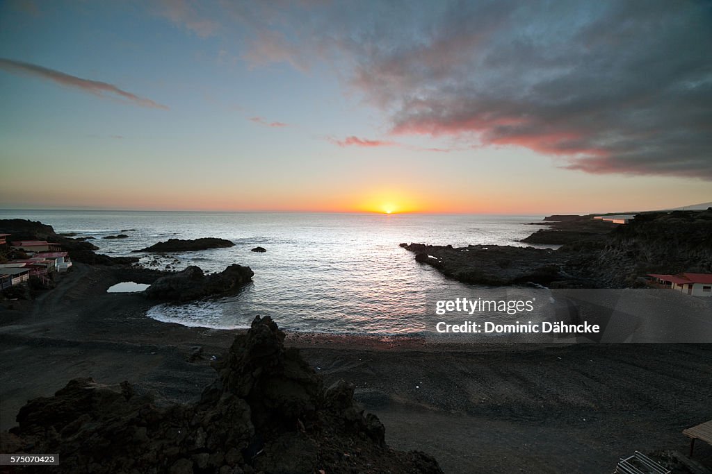 Sunset on beach