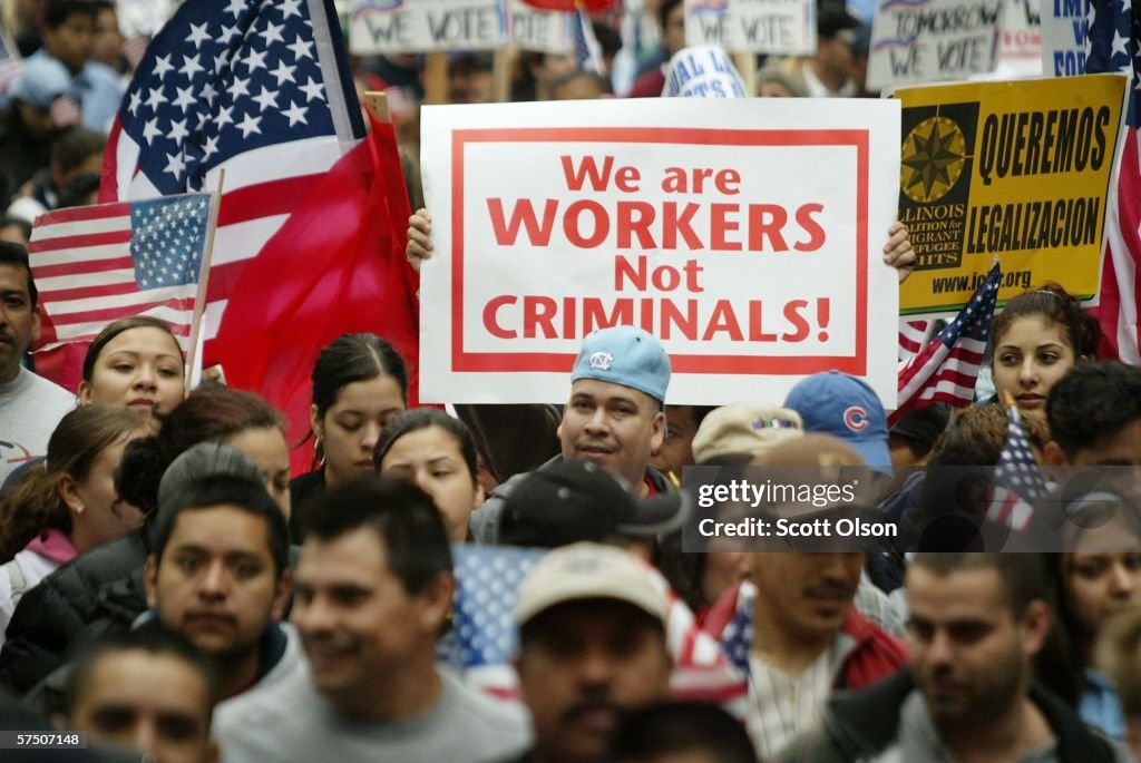 Immigrants Rally And Hold Boycotts Nationwide