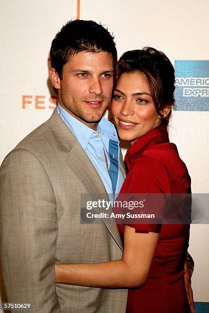 Actress Touriya Haoud and her fiance actor Greg Vaughan attend the premiere of "Five Fingers" during the 5th Annual Tribeca Film Festival May 1, 2006...