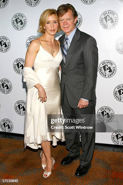 Actors William H. Macy and Felicity Huffman arrive for the Atlantic Theater Company's Spring Gala hosted by Clark Gregg at The Rainbow Room on May...