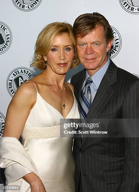 Actors William H. Macy and Felicity Huffman arrive for the Atlantic Theater Company's Spring Gala hosted by Clark Gregg at The Rainbow Room on May...