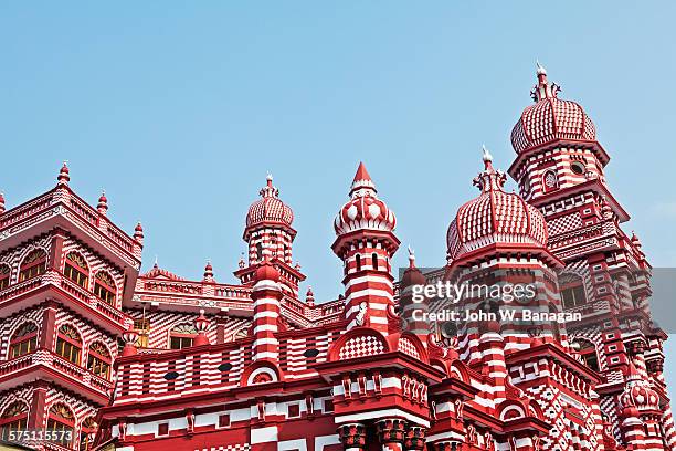 the jami ul alfar mosque - sri lanka stockfoto's en -beelden