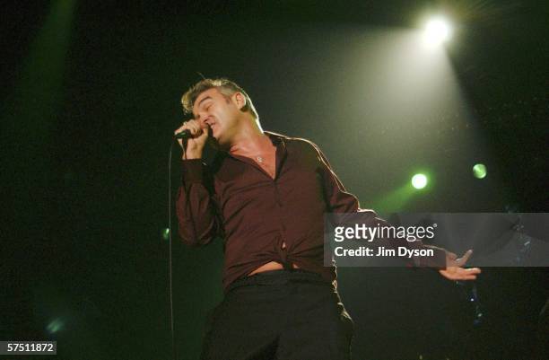 Legendary Mancunian indie singer Morrissey performs the first London date of his UK tour promoting his latest album "Ringleader Of The Tormentors" at...
