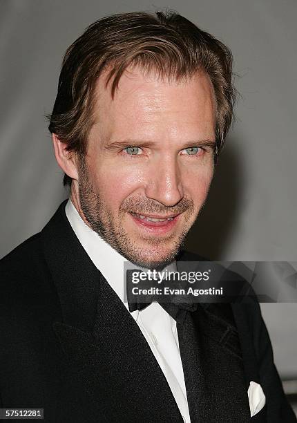 Actor Ralph Fiennes departs the Metropolitan Museum of Art Costume Institute Benefit Gala "AngloMania: Tradition and Transgression in British...