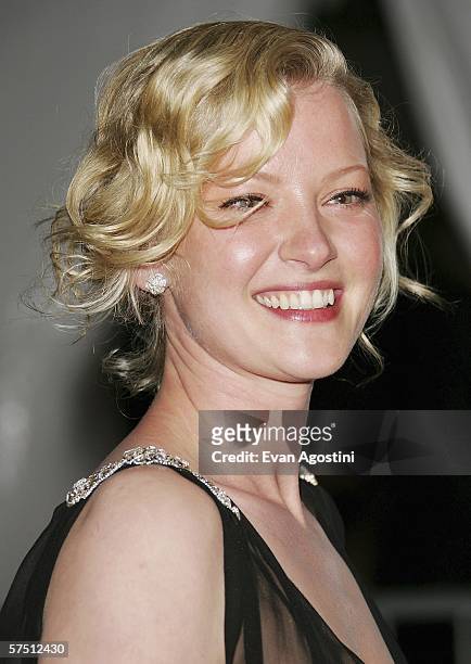 Actress Gretchen Mol departing the Metropolitan Museum of Art Costume Institute Benefit Gala "AngloMania: Tradition and Transgression in British...